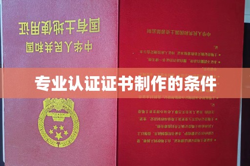 滴道专业认证证书制作的条件
