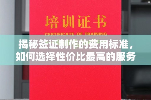 滴道揭秘签证制作的费用标准，如何选择性价比最高的服务？