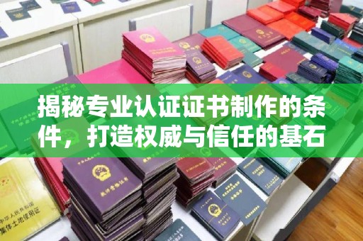 滴道揭秘专业认证证书制作的条件，打造权威与信任的基石