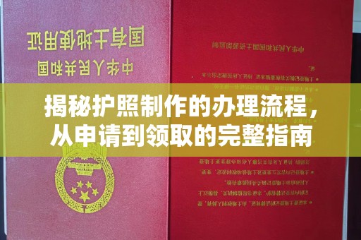 滴道揭秘护照制作的办理流程，从申请到领取的完整指南