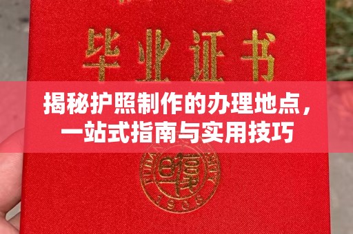 滴道揭秘护照制作的办理地点，一站式指南与实用技巧