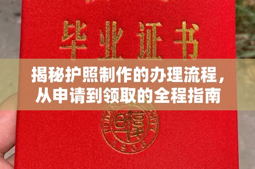 滴道揭秘护照制作的办理流程，从申请到领取的全程指南